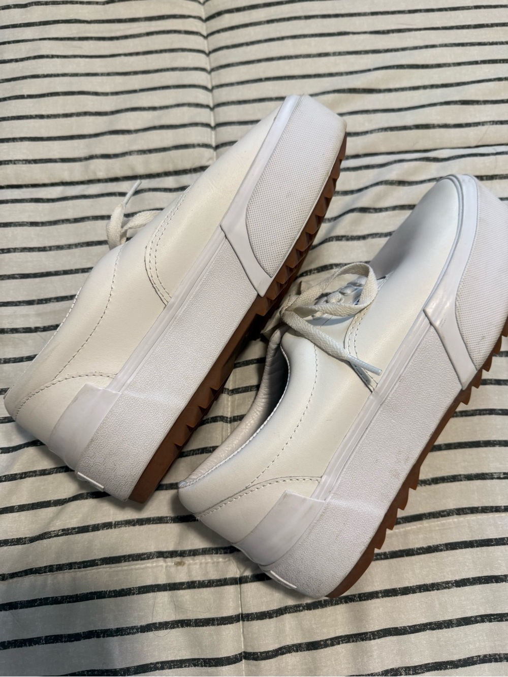 Vans White Platform Authentic Sneakers - Picture 3 of 4